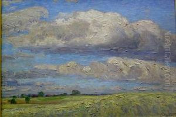 Summer Landscape Oil Painting by Karl Hessmert