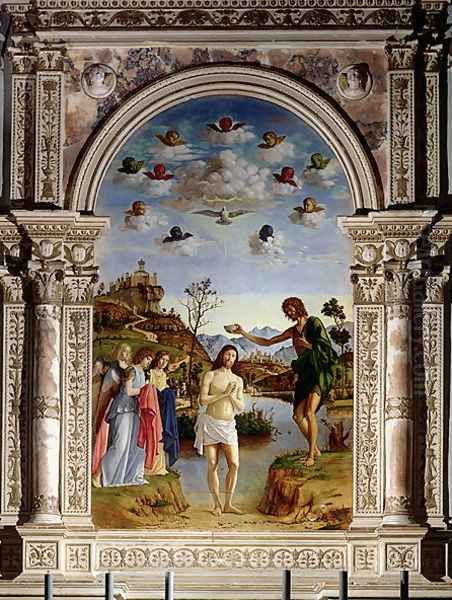 The Baptism of Christ Oil Painting by Giovanni Battista Cima da Conegliano