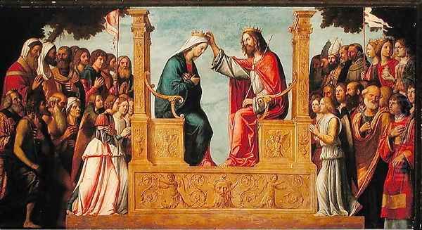 The Coronation of the Virgin Oil Painting by Giovanni Battista Cima da Conegliano