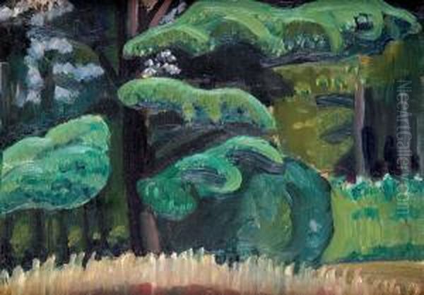 Study Of Pine Trees by Prudence Heward