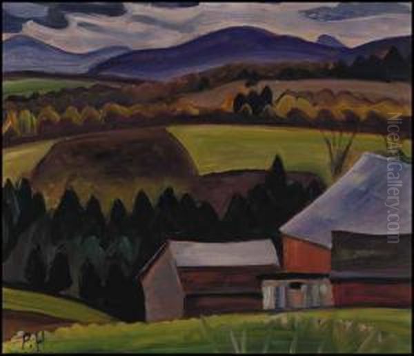 Near Cowansville, Quebec Oil Painting by Prudence Heward