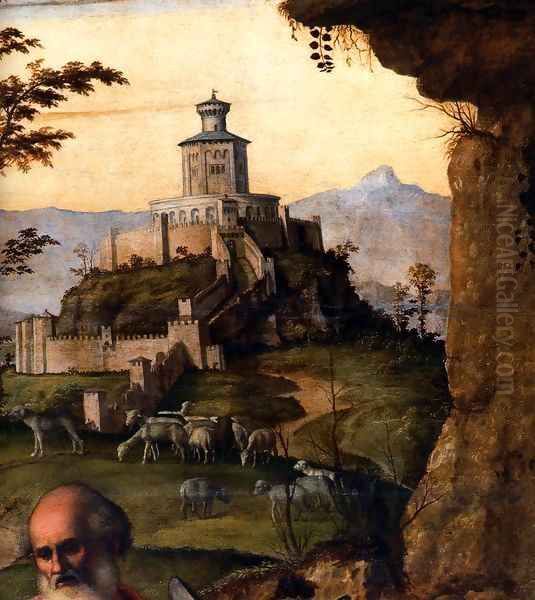 Adoration of the Shepherds (detail) 2 Oil Painting by Giovanni Battista Cima da Conegliano