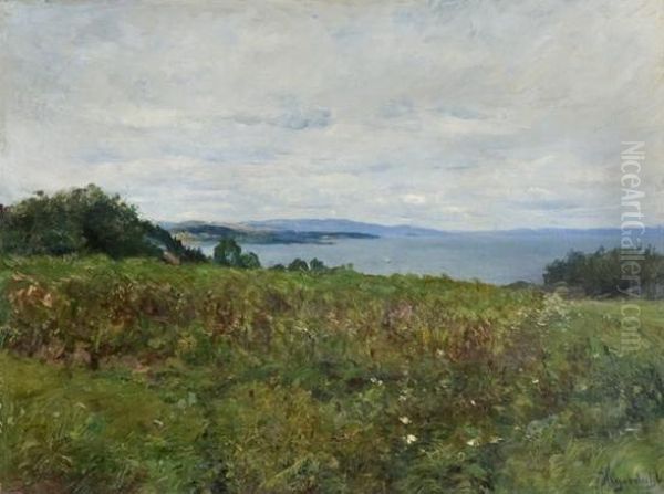 Coastallandscape Oil Painting by Hans Olaf Heyerdahl