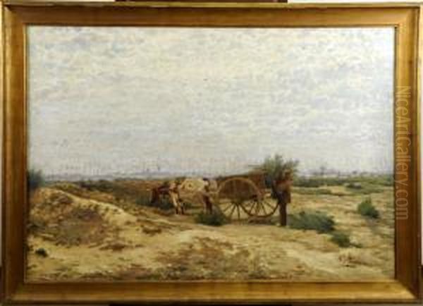 Dans Les Bruyeres Oil Painting by Adriaan Jozef Heymans