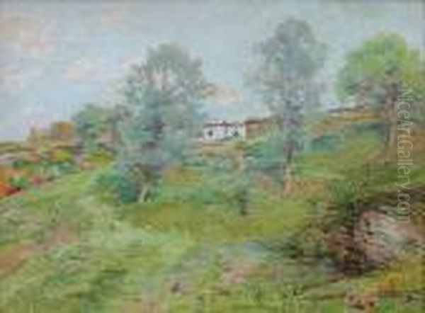 Zomers Ardenslandschap Oil Painting by Adriaan Jozef Heymans