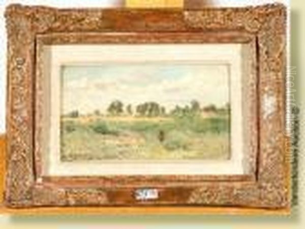 Paysage De Campine Anime Oil Painting by Adriaan Jozef Heymans