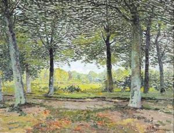 Dreef Te Blommerschot, Welcherderzande Oil Painting by Adriaan Jozef Heymans