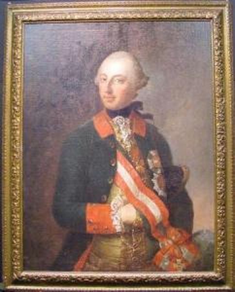 Portrait Of Joseph Ii, Holy Roman Emperor Oil Painting by Joseph Hickel