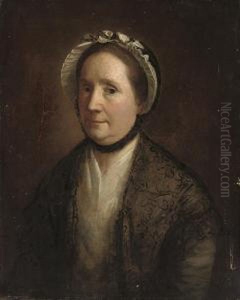 Portrait Of A Lady Oil Painting by Thomas Hickey