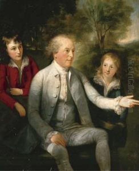 Portrait Of A Gentleman, Three-quarter-length Oil Painting by Thomas Hickey