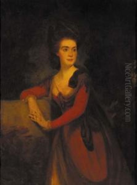 Portrait Of Lady Macgregor Oil Painting by Thomas Hickey