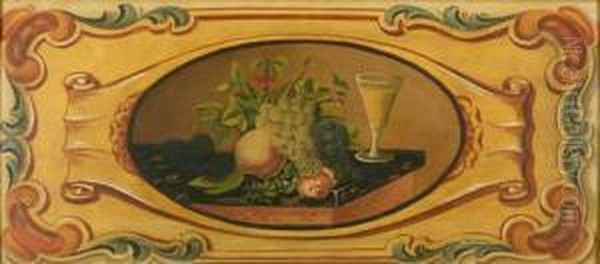 Still Life With Wine Glass And Fruit
Oil On Board, Signed On Verso Oil Painting by Edward Hicks