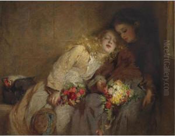 The Return Home Oil Painting by George Elgar Hicks