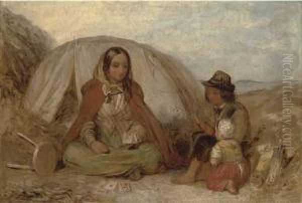 The Fortune Teller Oil Painting by George Elgar Hicks