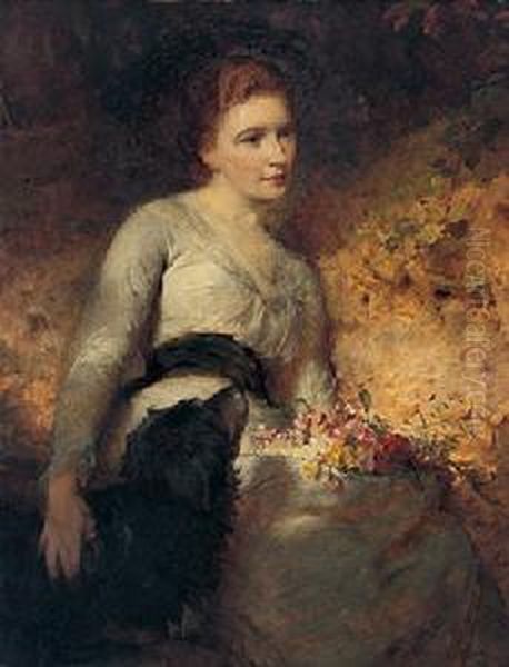 Jane Isabella Baird Oil Painting by George Elgar Hicks