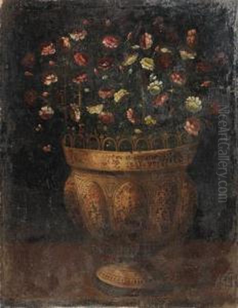 Hiepes, T.
Flowers In An Earthenware Vase Oil Painting by Tomas Hiepes