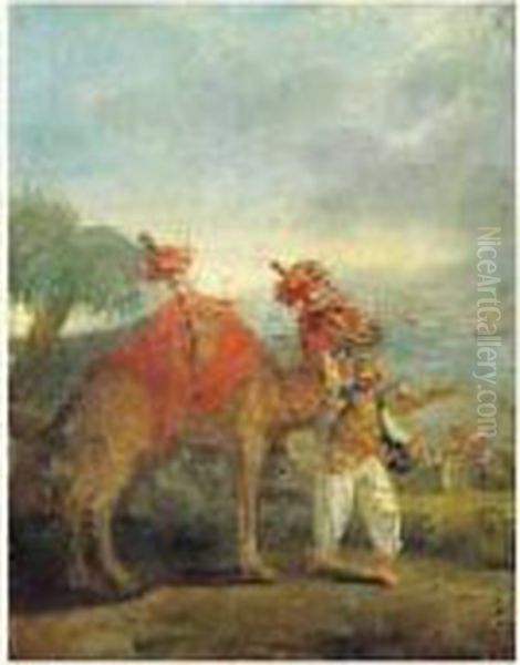 Un Dromadaire Oil Painting by Jean-Baptiste Hilaire