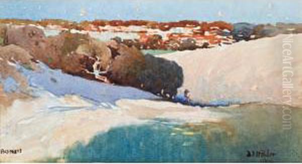 Bondi Oil Painting by Jesse Jewhurst Hilder