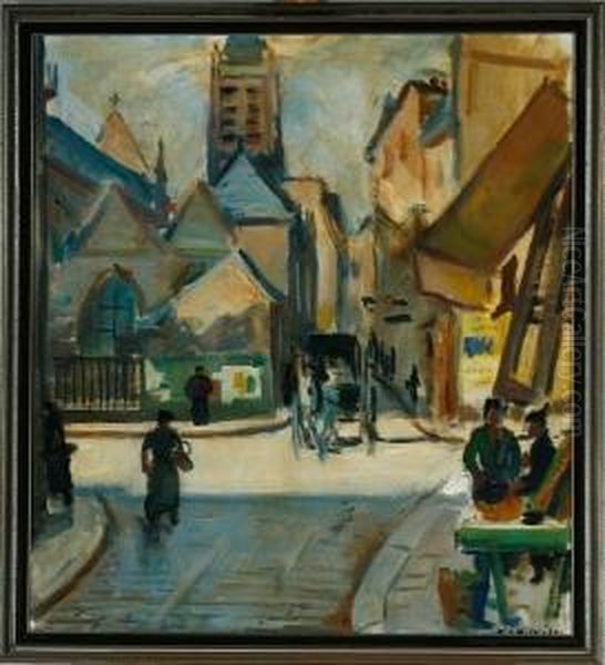 Street Scene, Paris by Knud Ove Hilkier