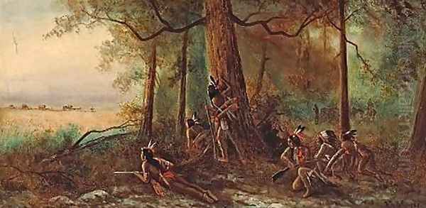 Protecting the land Oil Painting by Astley David Middleton Cooper