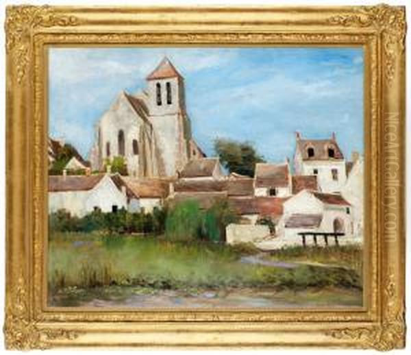 Kyrkan I Montigny Oil Painting by Carl Fredrik Hill