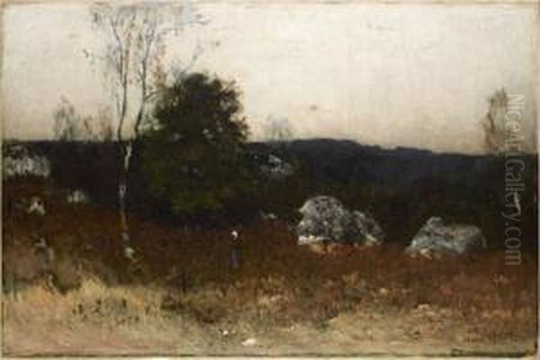 Femme Dans Un Paysage Oil Painting by Carl Fredrik Hill