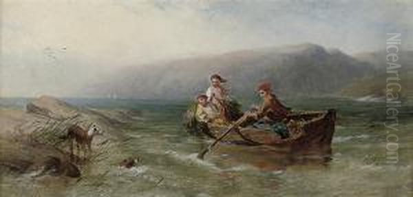 Returning Home, Connemara Oil Painting by James John Hill