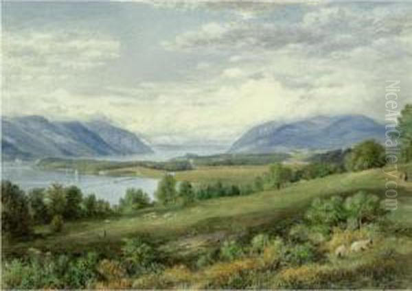 The Hudson River From Cold Spring Oil Painting by John William Hill