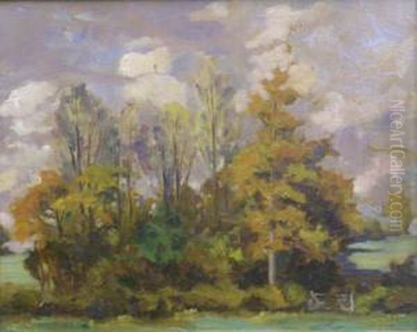 The Little Wood - Partridges Oil Painting by Philip Maurice Hill