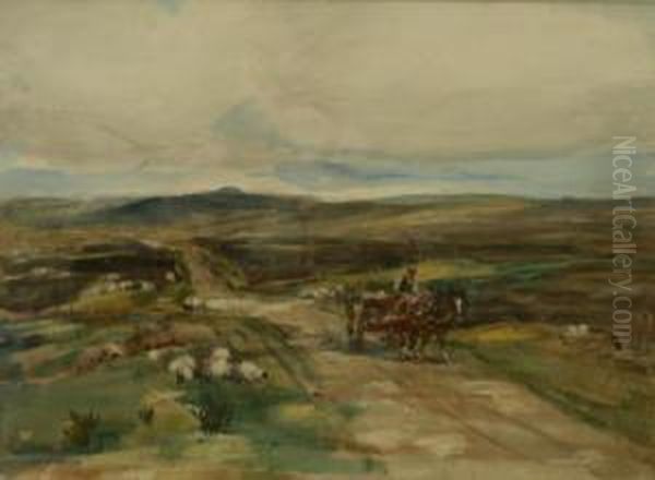 The Pickering Road Oil Painting by Rowland Henry Hill