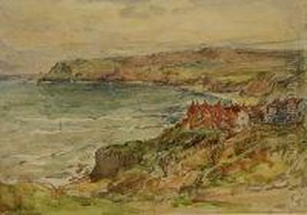 Robin Hoods Bay Oil Painting by Rowland Henry Hill