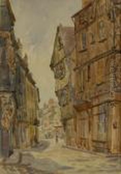 The Shambles York Oil Painting by Rowland Henry Hill