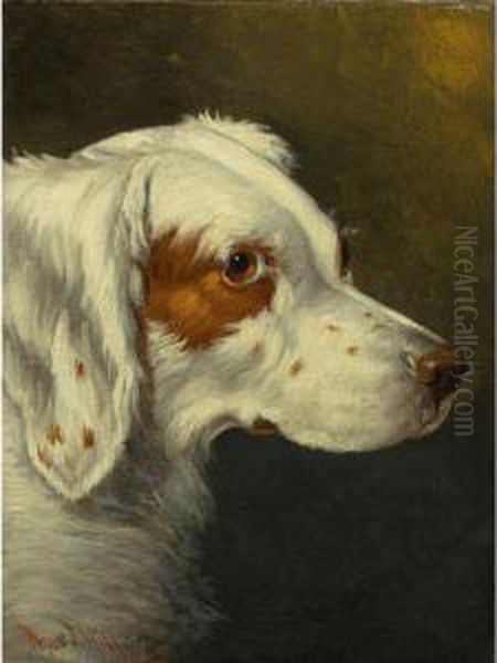 Setter Oil Painting by Thomas Hill