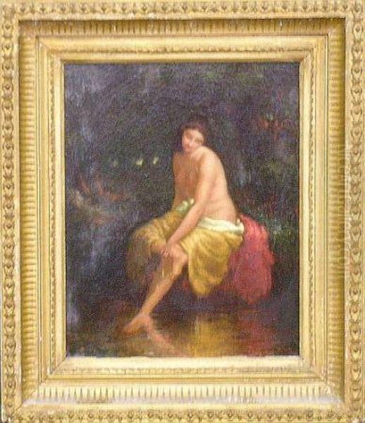 Bather Oil Painting by William Henry Hilliard