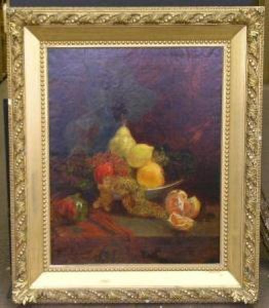 Still Life, After Monginot Oil Painting by William Henry Hilliard