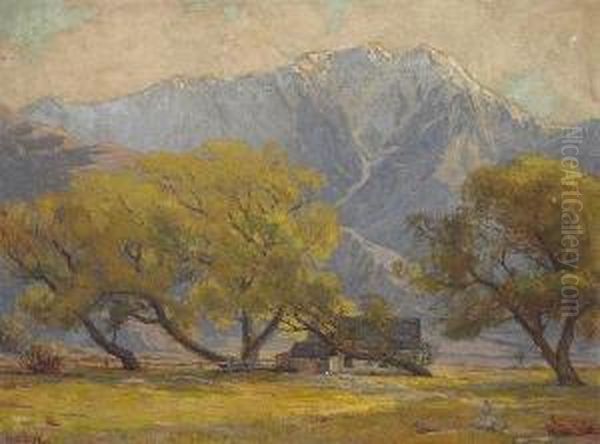 View Of San Jacinto Oil Painting by Anna Althea Hills