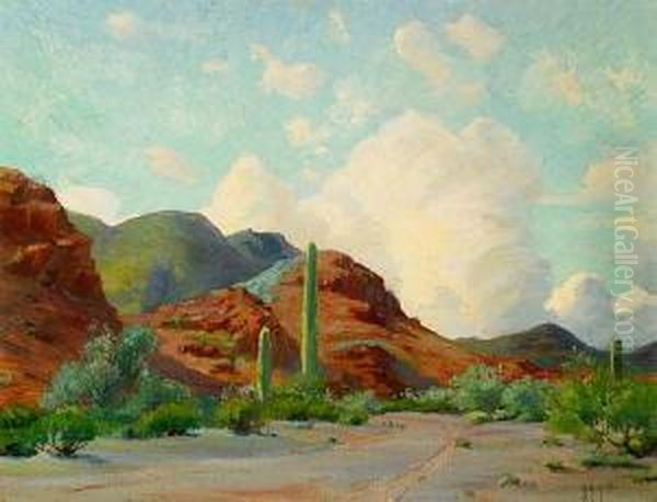 The Copper Hills Oil Painting by Anna Althea Hills