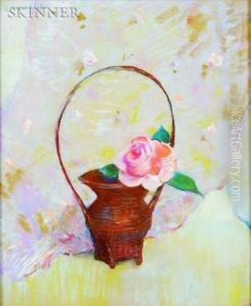 The Pink Camellia Oil Painting by Laura Coombs Hills