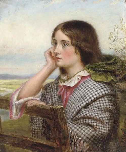 The country lass Oil Painting by John Watkins Chapman