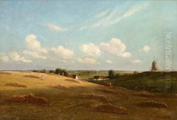 Skordelandskap Oil Painting by Hans Hilsoe