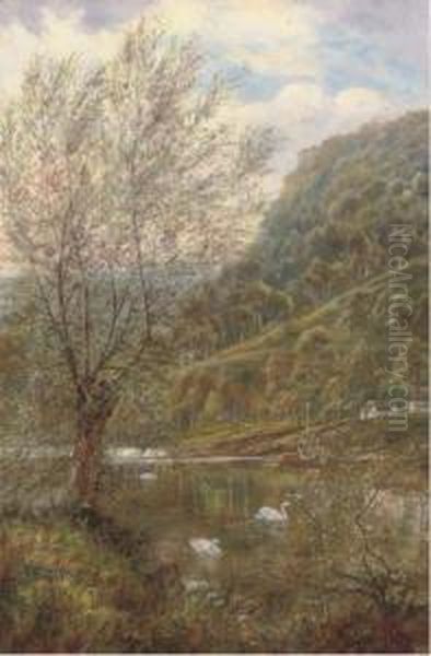 Near Streatley Hills-on-thames Oil Painting by Theodore Hines