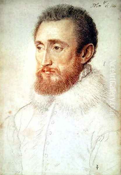 Jacque de Brouillard, seigneur de Lisy et de Montjay (c.1519-c.60), c.1555 Oil Painting by (studio of) Clouet