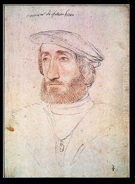 Jean de Laval (1486-1543) Seigneur de Chateaubriand Oil Painting by (studio of) Clouet