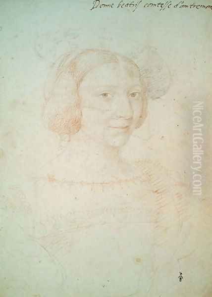 Dona Beatrix Pacheco d'Ascalana (c.1510-c.1555) Comtesse d'Entremont, 1531 by (studio of) Clouet