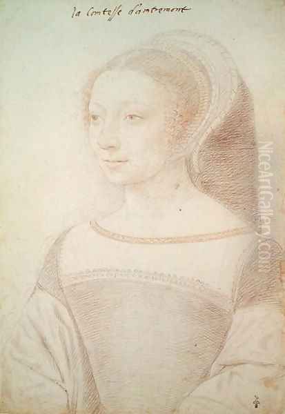 Dona Beatrix Pacheco d'Ascalana (c.1510-c.1555) Comtesse d'Entremont, 1531 (2) by (studio of) Clouet