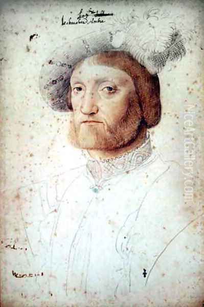 Francois de Voisin, seigneur d'Ambres (1490-1542), c.1540 Oil Painting by (studio of) Clouet