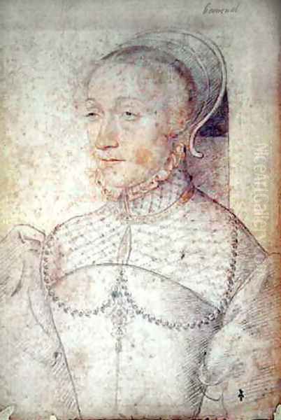 Renee de Bonneval (1515-c.50), c.1549 Oil Painting by (studio of) Clouet