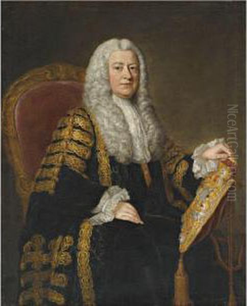 Portrait Of Philip Yorke Oil Painting by Hoare, William, of Bath