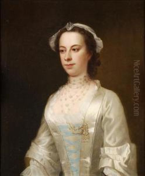 Portrait Ofa Lady Oil Painting by Hoare, William, of Bath