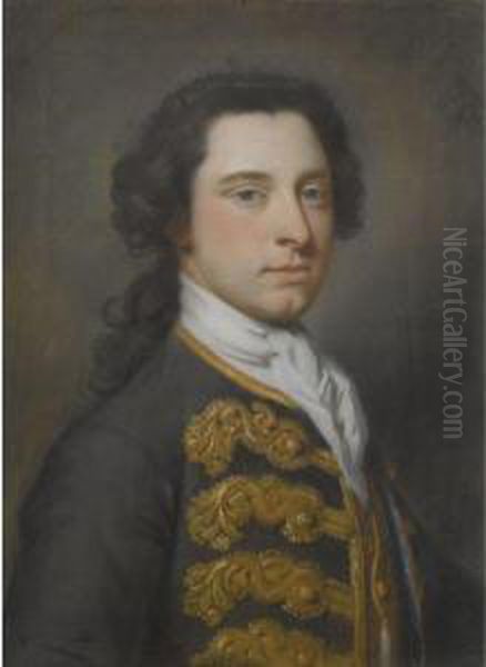 Portrait Of A Gentleman Oil Painting by Hoare, William, of Bath